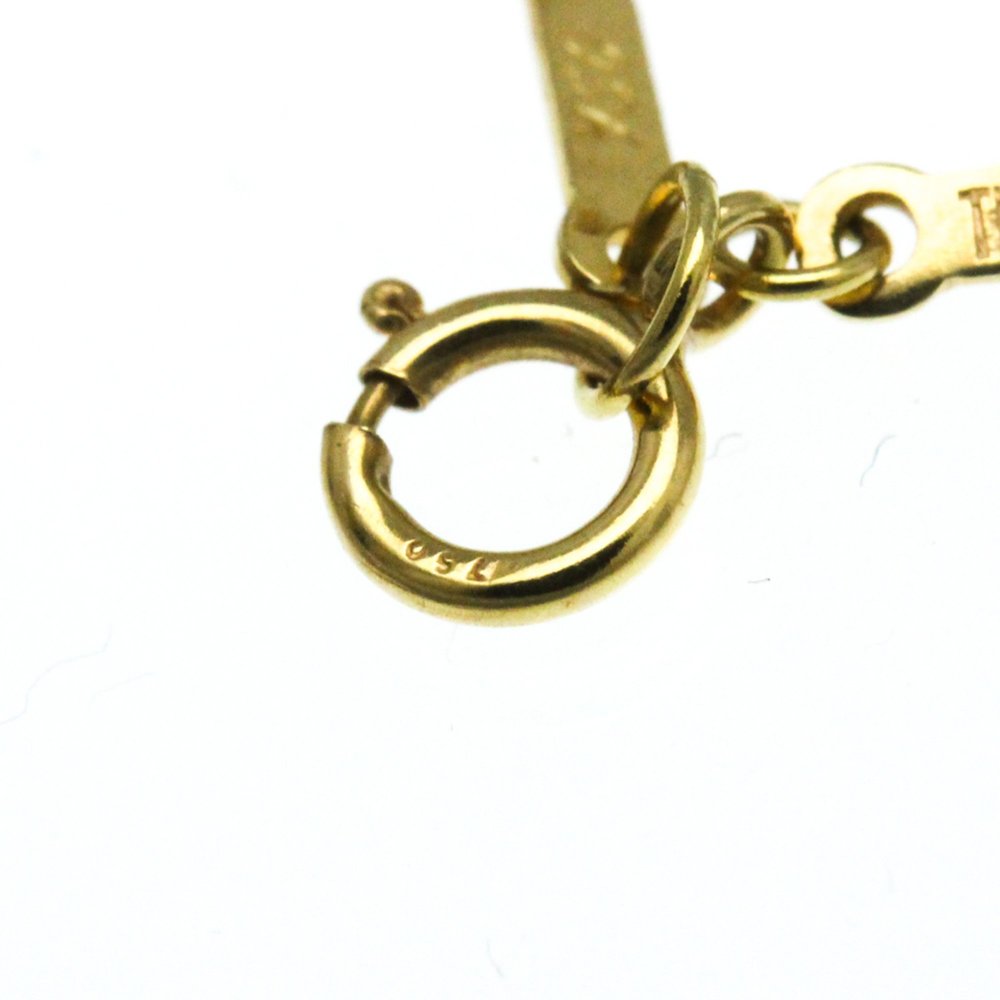 TIFFANY Yellow Gold Letter Necklace 18K Fashion Pendant (Gold) - Picture 9 of 16